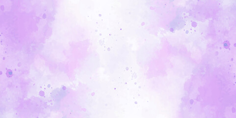 Watercolor splash with a mix of blue, purple, and pink hues, dynamic and artistic backdrop with expressive swirls and hues, fluid gradient blending, featuring splatters.