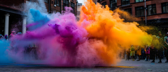 Colorful Powder Explosion