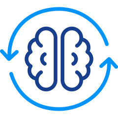 Obraz premium Brain Process Icon