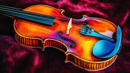 Fototapeta premium Violin on Velvet
