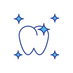 Tooth icon vector stock illustration