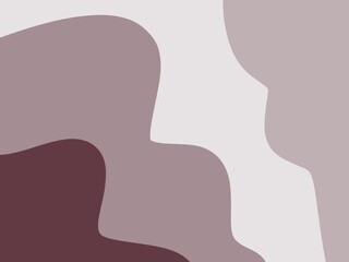 The minimalist style and warm red palette make this illustration easy to pair with text, logos, or graphics. A refined and serene illustration featuring soft curves and flowing waves in red hues.