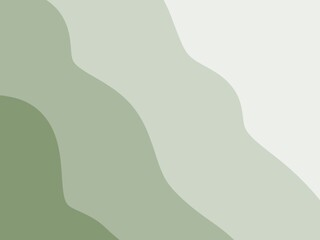 A harmonious background of soft green waves. this illustration is perfect for eco-friendly themes, wellness branding, product packaging, websites, social media, and presentation designs. 