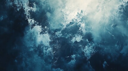 Obraz premium Dramatic Dark Blue Sky Cloudscape.