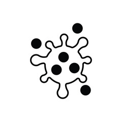 Virus icon vector stock illustration