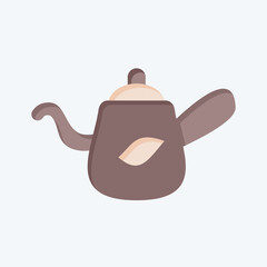 Icon Tea. related to Kazakhstan symbol. flat style. design editable