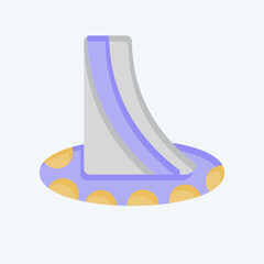 Icon Tent. related to Kazakhstan symbol. flat style. design editable