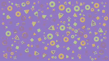 Purple background with a pattern of shapes suitable for graphic design projects, website backgrounds, digital art, prints, and presentations.