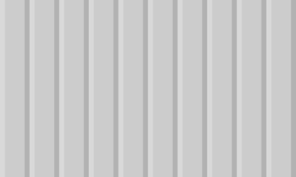 3D vertical grey rectangle seamless pattern looks like a metal sheet roof. Vector Illustration.