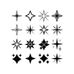 Obraz premium black and white stars