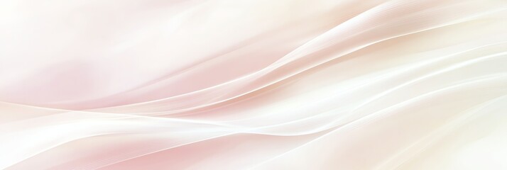 Abstract Soft Wave Background with Light Pink and White Tones