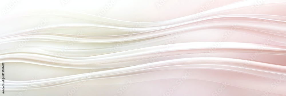 Poster soft flowing abstract lines with pastel colors for calming background use