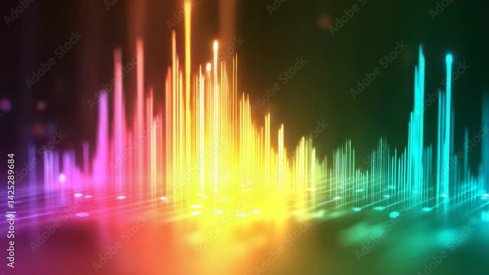 Poster Abstract digital visualization of data and graphs.