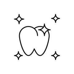 Tooth icon vector stock illustration