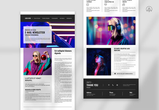 Brand Design Email News Letter Template