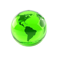 Obraz premium 3D Save the Planet Icon Render – Isolated on Transparent Background