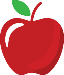 Colorful Apple Vector Set – Fresh and Fun Fruit Illustrations , Apple Icons in Color – Flat Fruit Vectors ,Juicy Apple Collection