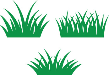 Green Grass Vector Collection , Multiple Green Grass Vector Set