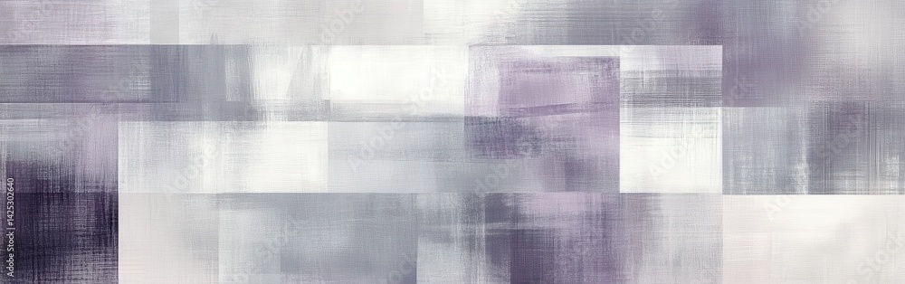 Leinwandbilder Abstract pencil strokes in grid-like fragments with a muted color palette, artistic rendering, and textured overlays