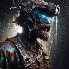 Holographic Hunter dirt and grime