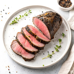 grilled meat with vegetables