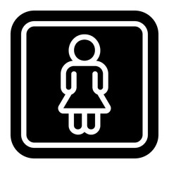 restroom glyph icon