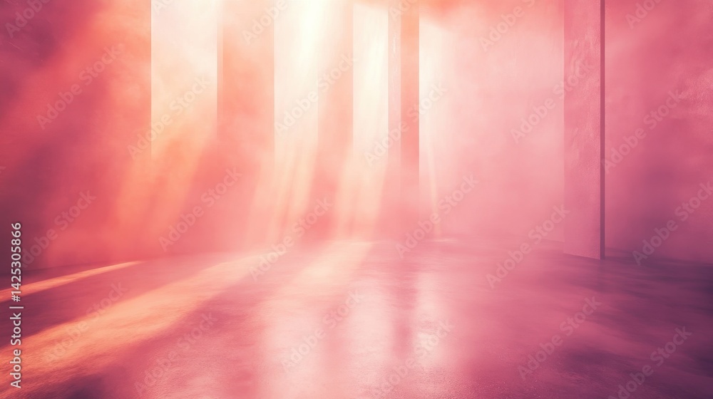 Aufkleber ethereal pink and peach ambience with soft light and subtle textures for dreamy backgrounds