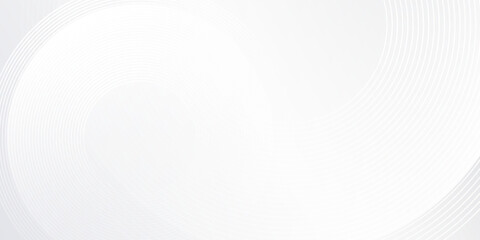 White background with white circle lines digital future background abstract design modern