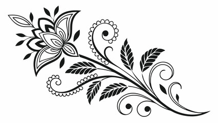 Collection of floral and botanical elements. Set of leaf, foliage wildflowers, plants, bloom, leaves and herb. Hand drawn of blossom spring season vectors for decor, website, wedding card and shop.