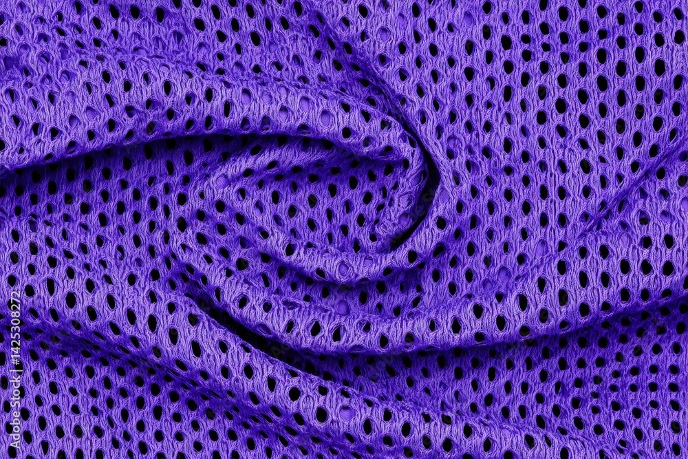 Poster vibrant purple mesh fabric with unique textured pattern for design