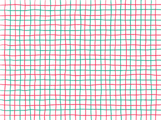 手描き背景　チェック　かわいい