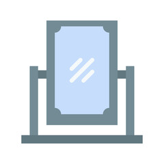 Mirror icon vector image. Suitable for mobile apps, web apps and print media.