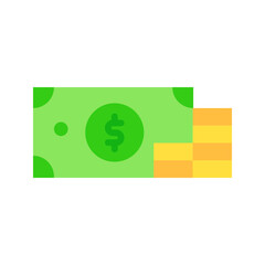 Money icon vector image. Suitable for mobile apps, web apps and print media.