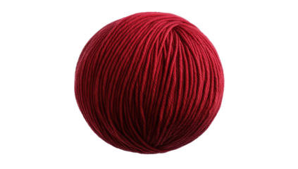 Red yarn ball, close-up