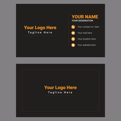 Modern minimalist Business Card template in vector format.