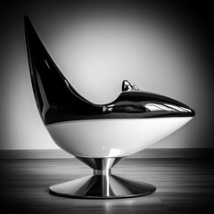 Modern Abstract Chair, Sleek Design