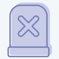 Obraz premium Icon Alert. related to Exclamation symbol. two tone style. design editable