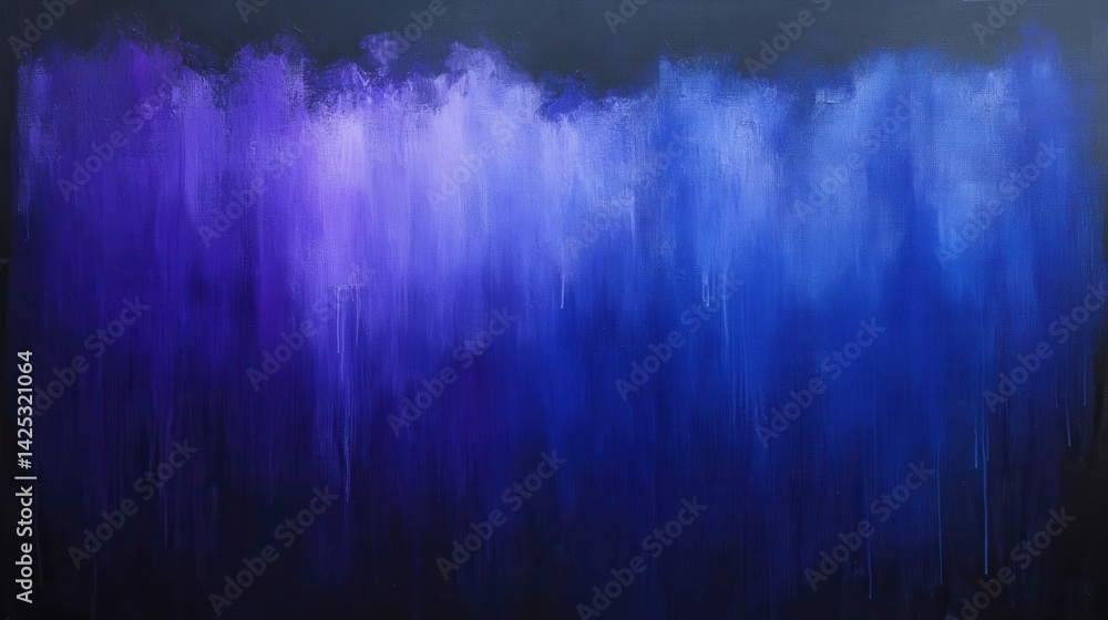Poster a minimalist and modern gradient of blue transitioning into purple on a deep black canvas