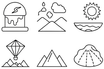 geological time sca line art natural history minimal illustration