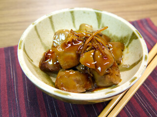 鶏レバーの甘辛煮