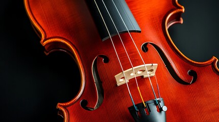 Fototapeta premium Vibrant Violin Close-up