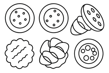 ginger snap line art perfect for winter themes