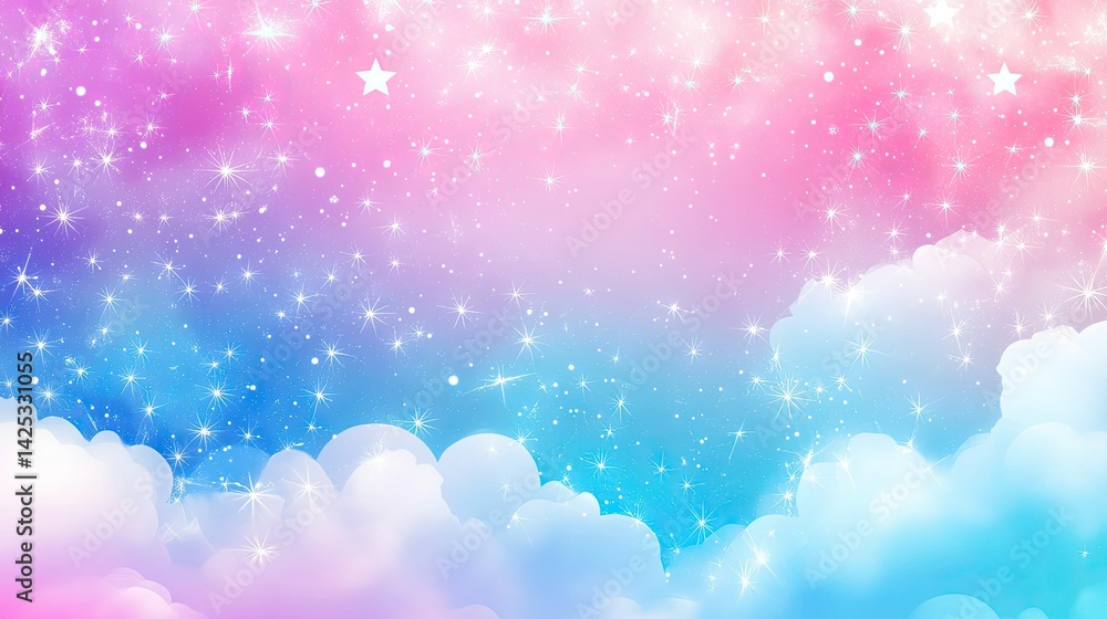 Aufkleber a vibrant abstract background featuring soft bokeh lights in shades of blue. pink. and white. creati