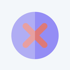 Obraz premium Icon Coin. related to Exclamation symbol. flat style. design editable