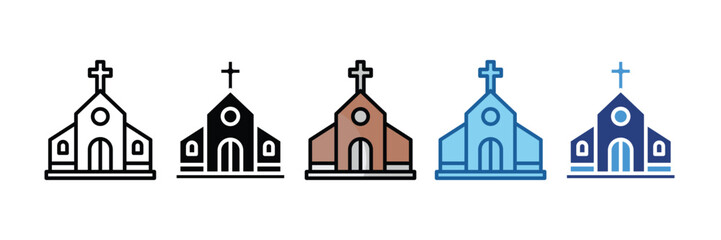 Church  Icon Element For Design