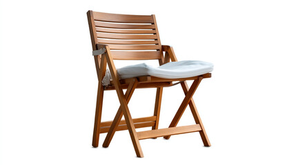 Fototapeta premium Wooden chair isolated on white background isolated white background