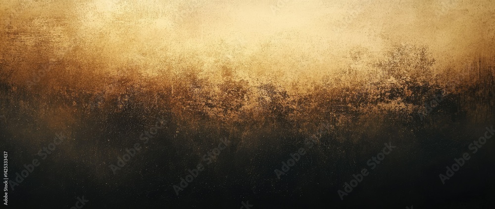 Poster a serene. misty landscape with a soft. glowing light illuminating the ground. creating an ethereal a
