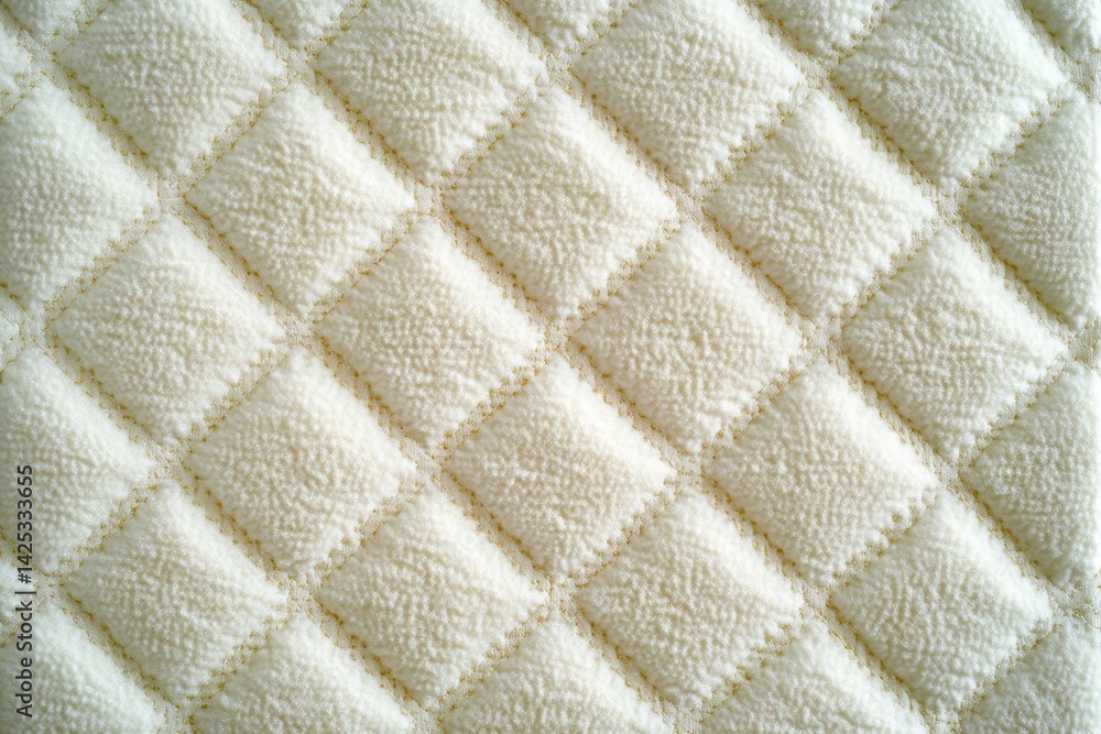 Aufkleber close-up view of soft. textured white fabric with gentle folds and creases. creating a serene atmosp