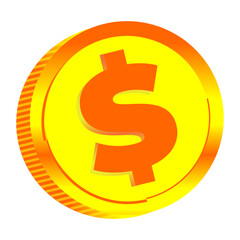 gold dollar icon