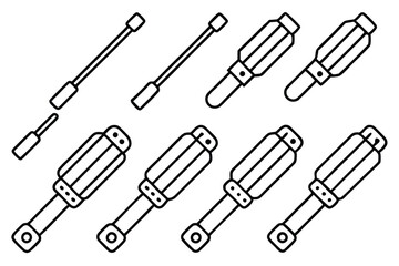 glidemaster 850 line art sharp and clean illustration